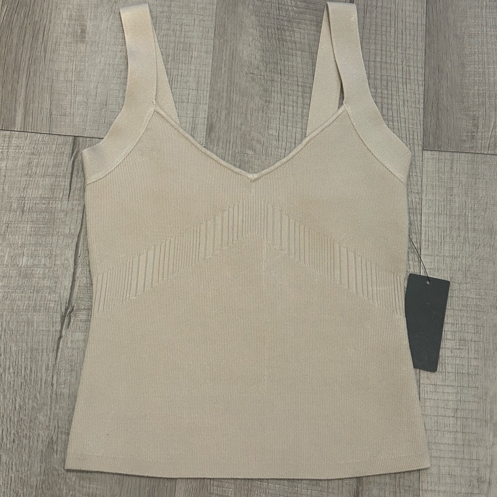 Guess Bodycon Cream Women's Top